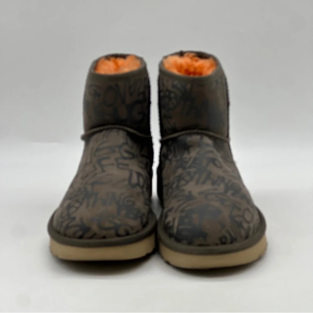 UGG Classic Street Graffiti Mini Boot. Size 9